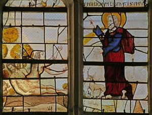 窗口描绘了夏娃的创造 作者 法语学校